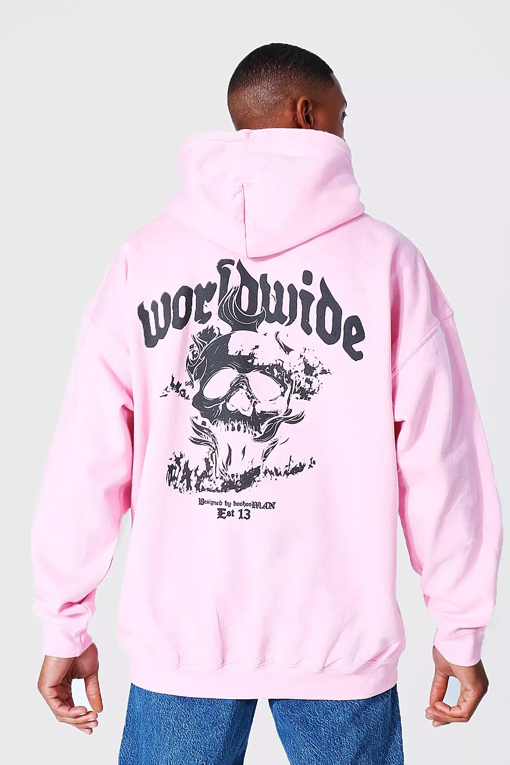 Boohooman worldwide online hoodie